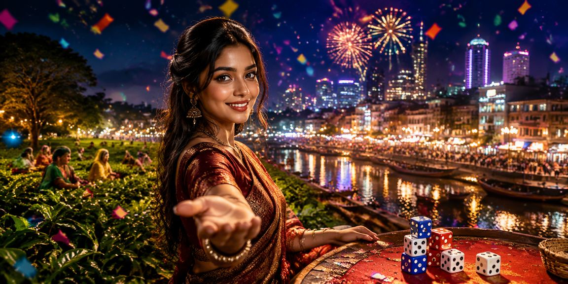 নারায়ণগঞ্জের চা বাগানে ডাইস গেম খেলছেন একজন বাংলাদেশি খেলোয়াড়