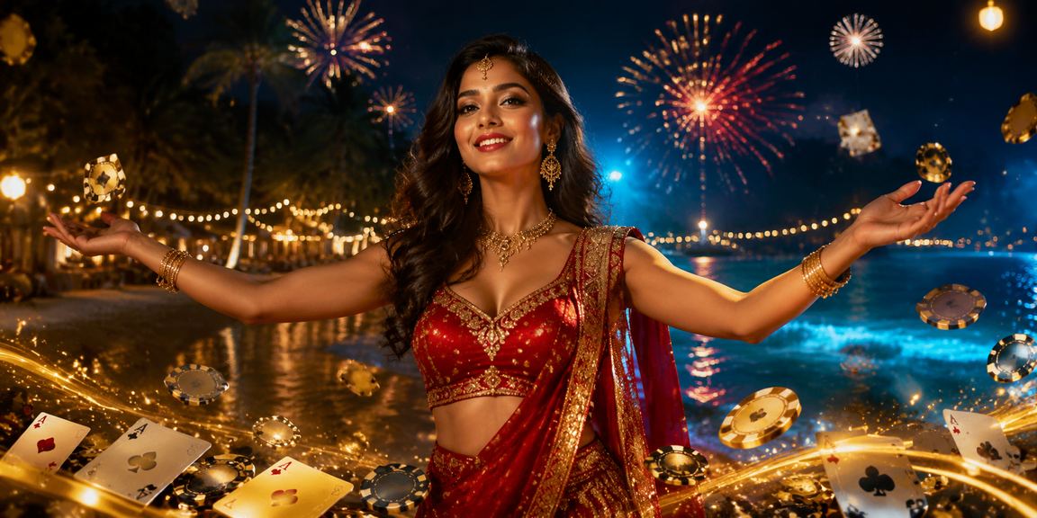 সেন্ট মার্টিনের সমুদ্রসৈকতে রামি কার্ড গেম